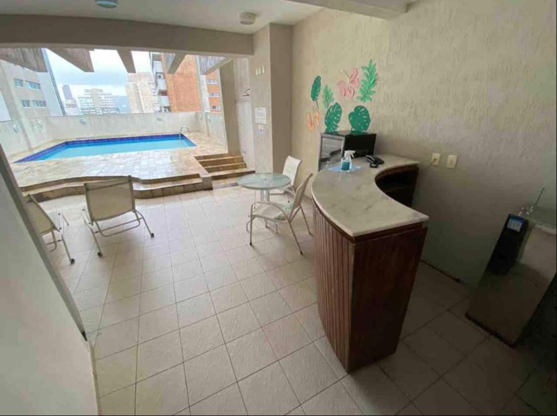 Flat Em Santos No Gonzaga A Tres Quadras Da Praia מראה חיצוני תמונה